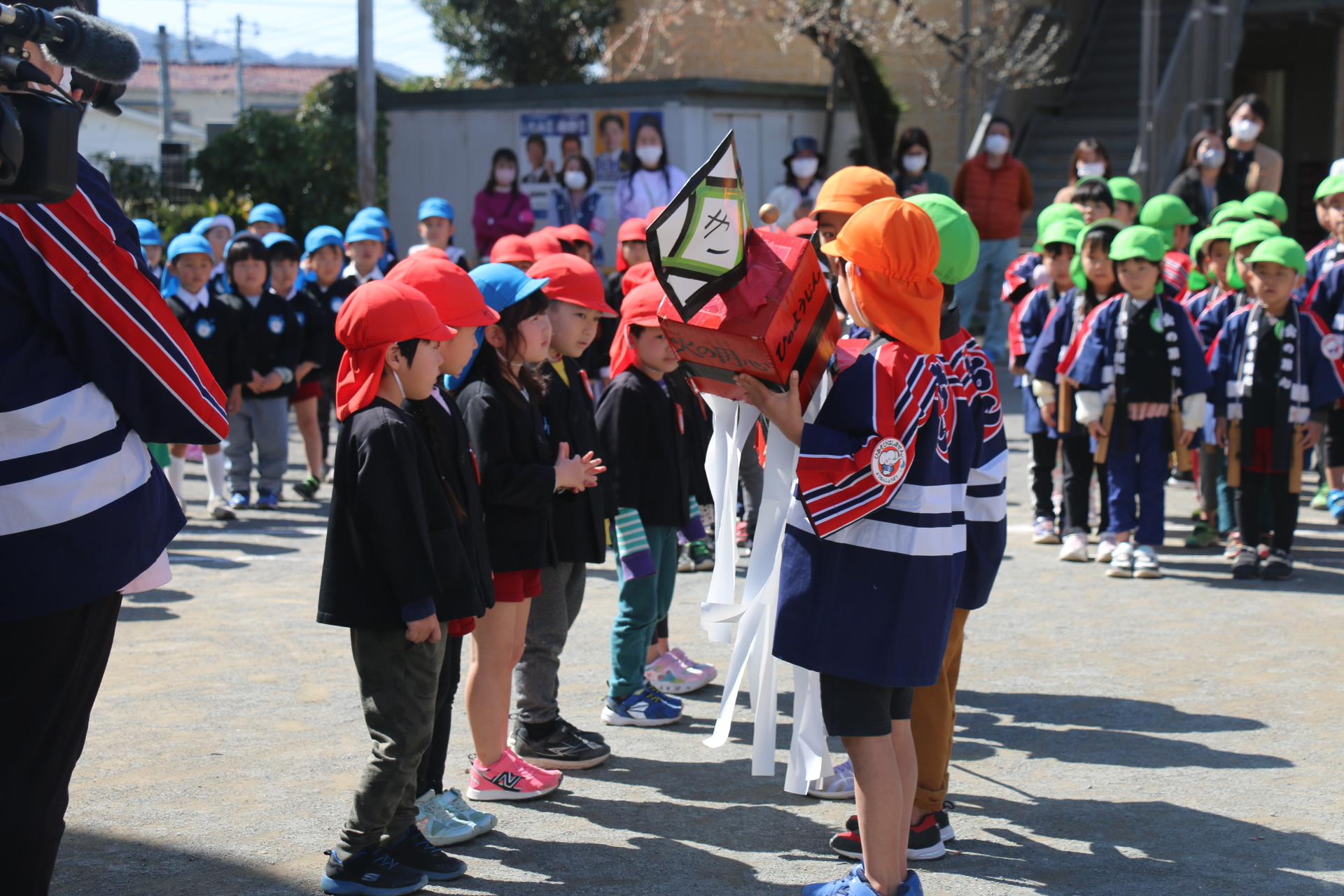 幼年消防クラブ引継ぎ式